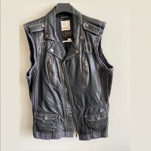 Diesel leather vest - Men size Medium